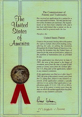 The United States of America Patent
